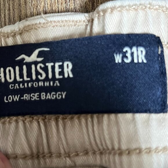 Hollister Blue and Beige Cargo Pants - Picture 3 of 7